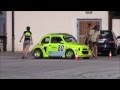 Autoslalom 2014 Bozen Vives Fiat 500 Kawasaki zx12r Race Car Eigenbau