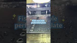 Fish Eye Hole Perforated Metal Sheet | Custom Specifications #metalfabrication #perforatedmetal