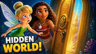 Tinker Bell and Moana Open the Golden Door Beneath the Ocean
