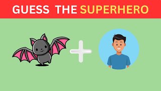 Guess The Superhero by Emoji | Emoji Quiz 2024 #guessthesuperhero #guessinggame #quiztime #quizzes