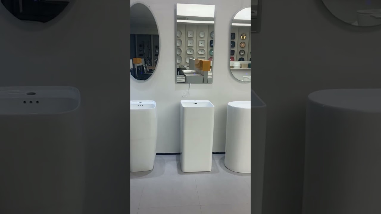 YIDA BSS-0014-WH-A01 Stand Alone Wash Hand Basin​ China Ceramic Wholesale Price. 🚿 🏤