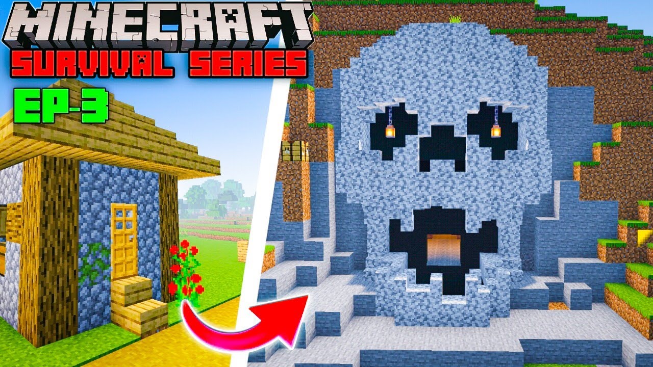I Built Best Survival Base In Minecraft || Minecraft Pe Survival Series ...