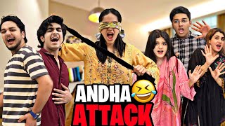 BLINDFOLD HITTING GAME CHALLENGE // MOST FUNNY VIDEO OF THE YEAR // RAFAY RONAY LAG GYA