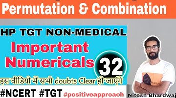 Combinations Important numericals for TGT commission by Nitesh Bhardwaj
