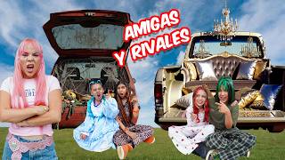 🚗💥 AMIGAS VS RIVALES HACEN HABITACIONES SECRETAS EN CARROS 😱