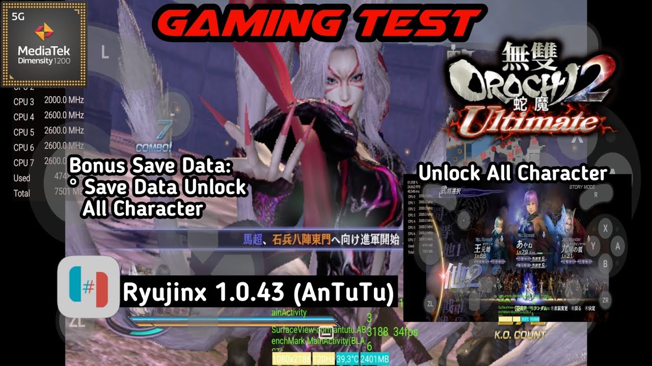 Musou Orochi 2 Ultimate | Savedata Unlock All Character