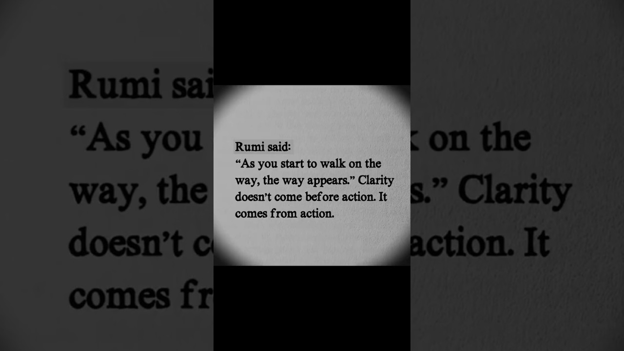 Your Path is Revealed Through Action 