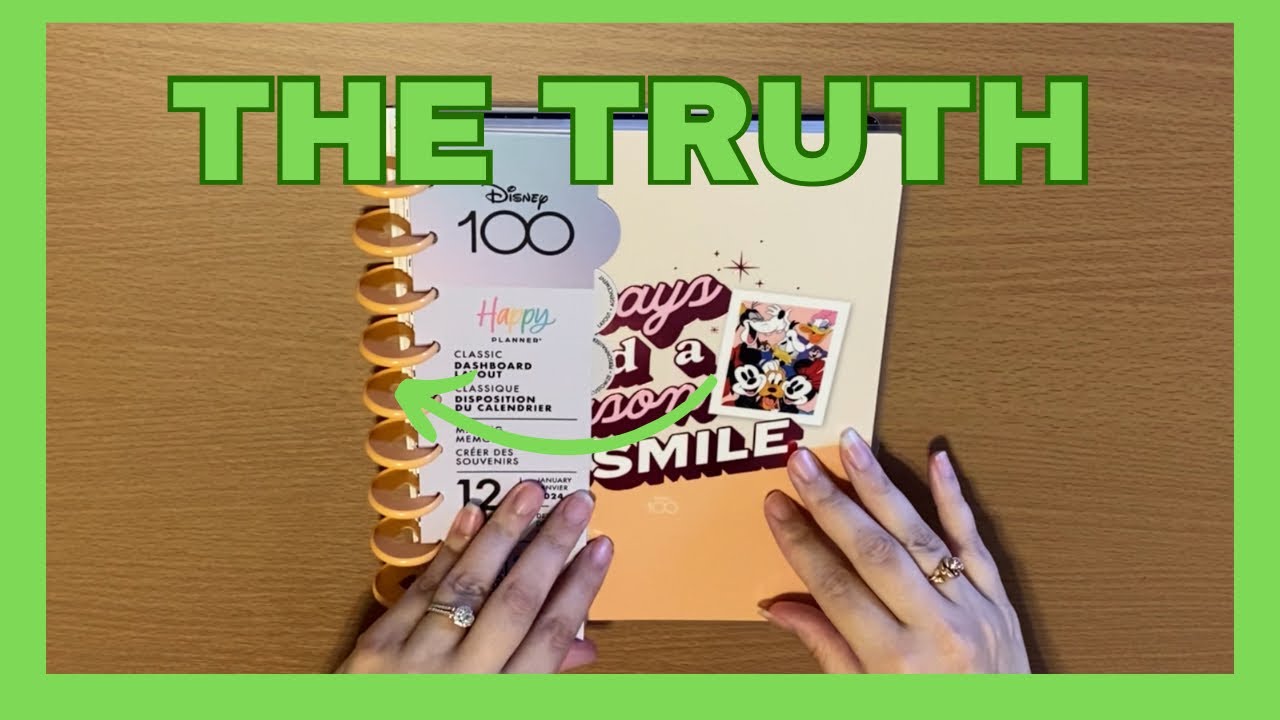 Happy Planner Disney 2024 Dashboard Layout Walkthrough 