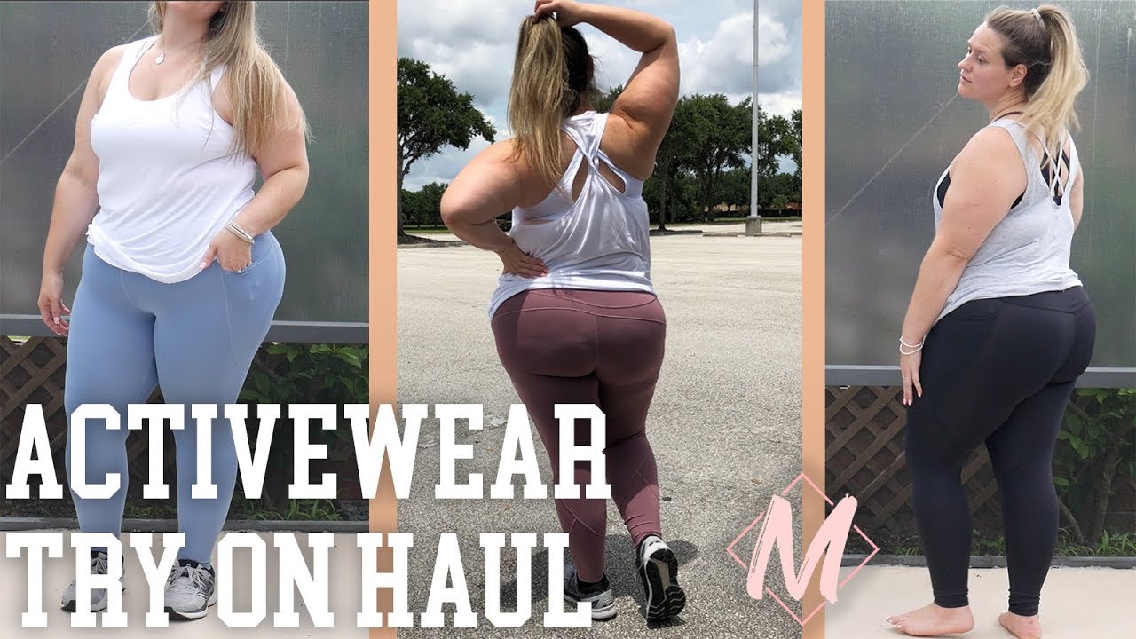 Plus Size Activewear haul + Try On ft. Lululemon, Arie, Old Navy