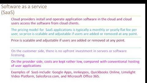 Cloud Services SaaS, PaaS, IaaS