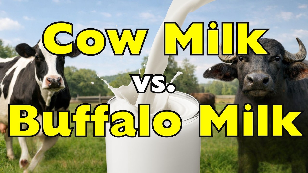 Коровье молоко против буйволиного молока — какое из них полезнее? [ID0923]