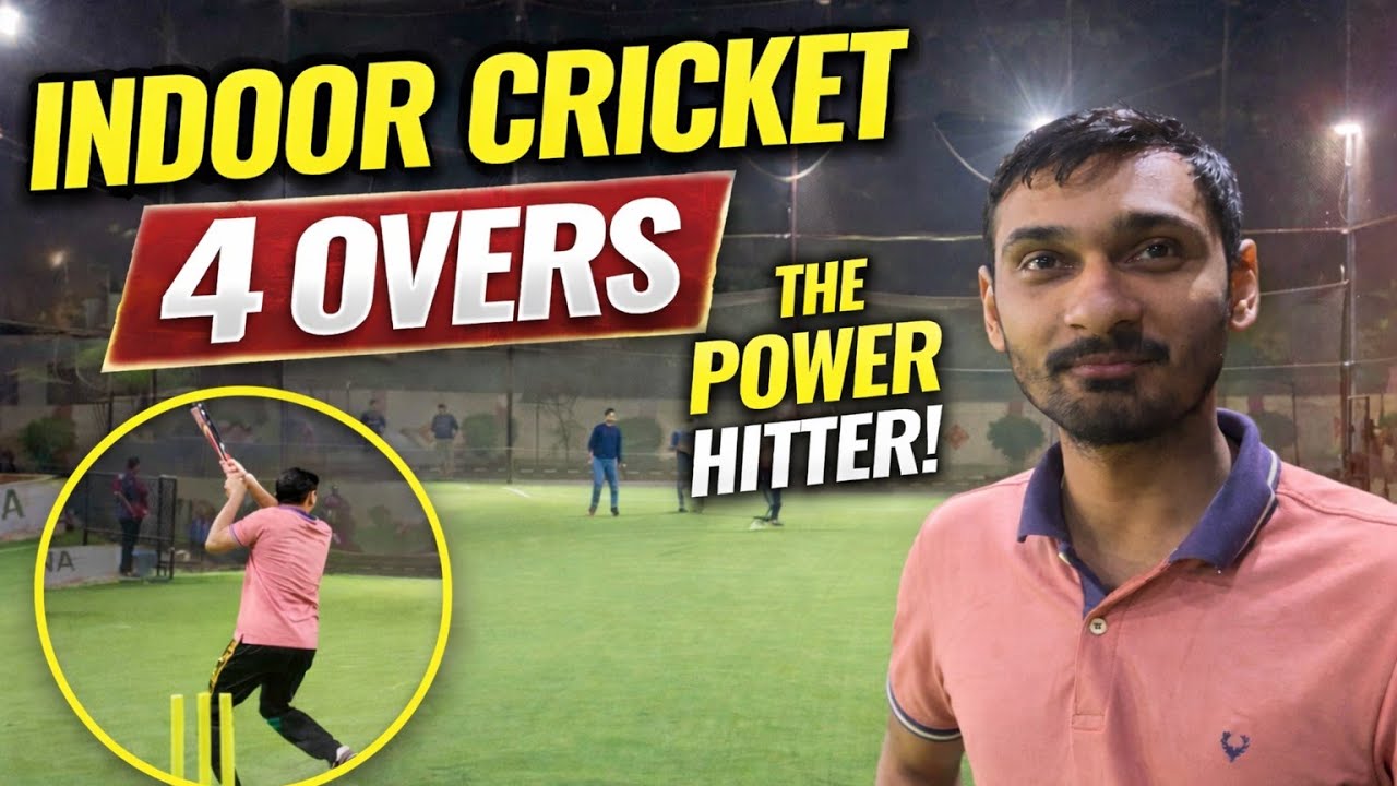6 Sixes in an Indoor Cricket Match! 😱 | Power Hitting Highlights