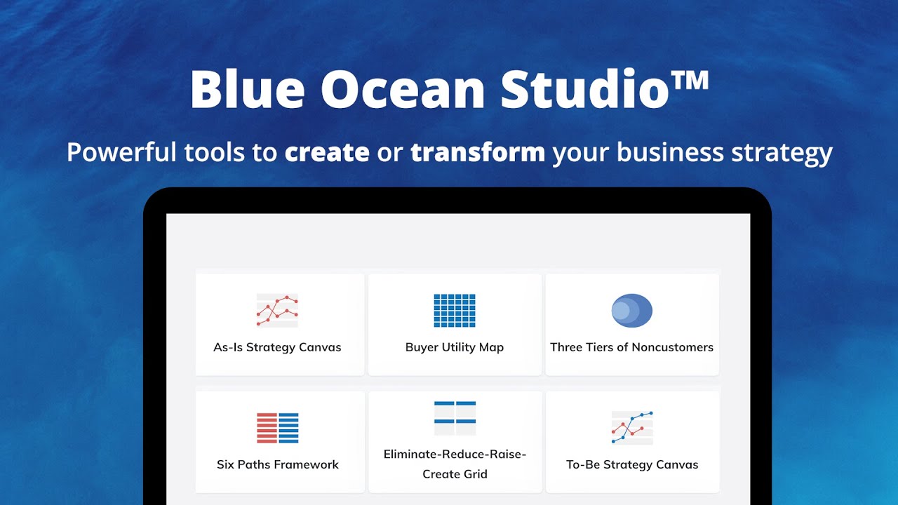blue ocean strategy ตัวอย่างบริษัท  2022 New  Blue Ocean Studio™ – Powerful tools to create your business strategy