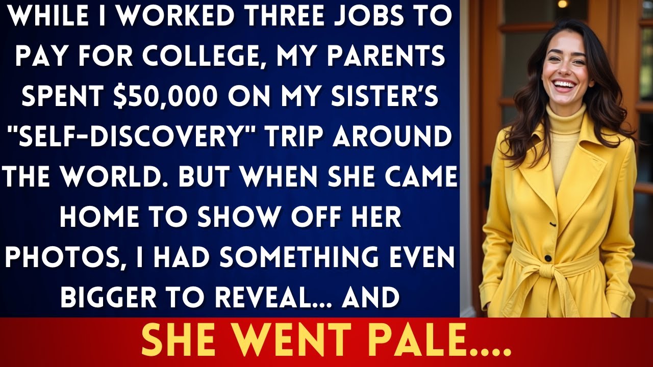 My Parents Paid for My Sister’s Luxury Travels While I Worked Three Jobs. When She Came Back Home...