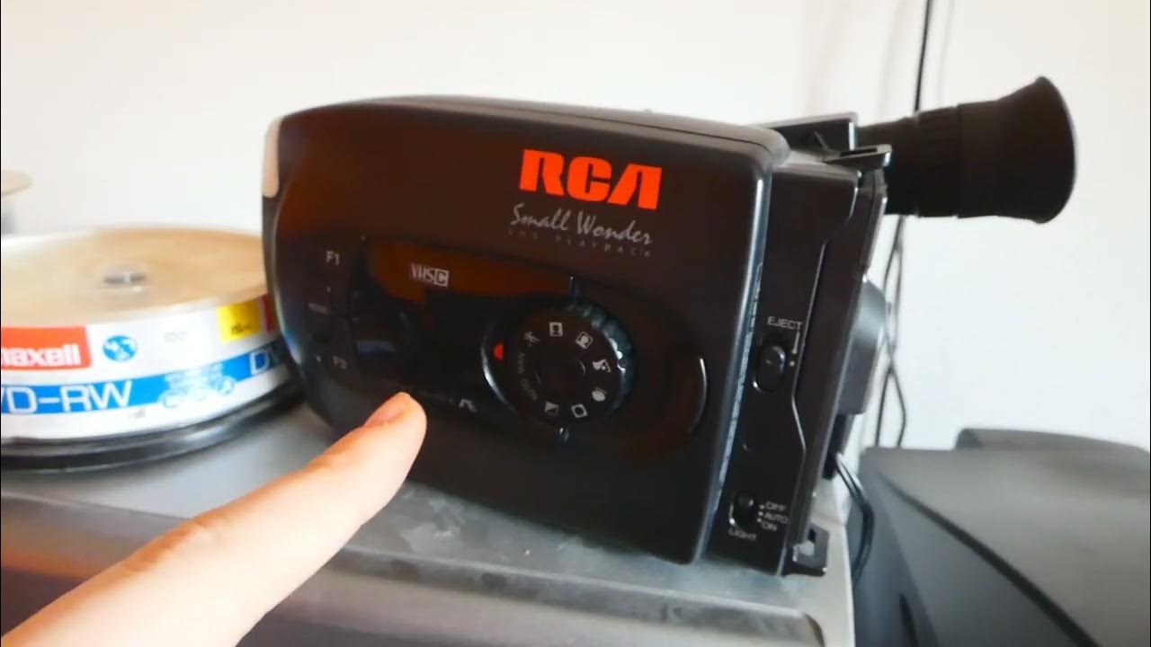 Review of my RCA Small Wonder VHSC Camcorder CC614 from 1995 YouTube
