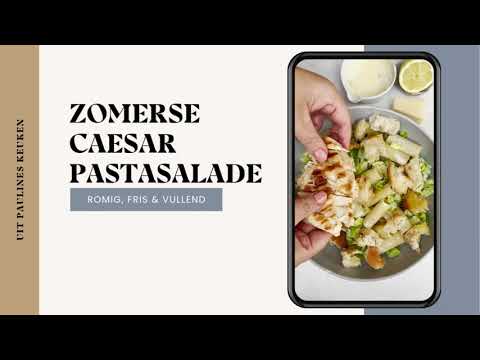 ZOMERSE CAESAR PASTASALADE 🥗🍝⁠