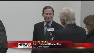 Blumenthal talks about gun vote