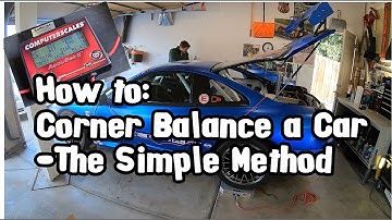 How to Corner Balance a Car - The Simple Method