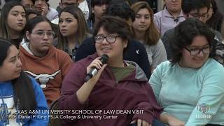 Texas A&M University School of Law Dean Visit