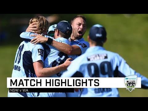 Highlights: Western Australia v New South Wales, Marsh One-Day Cup 2019