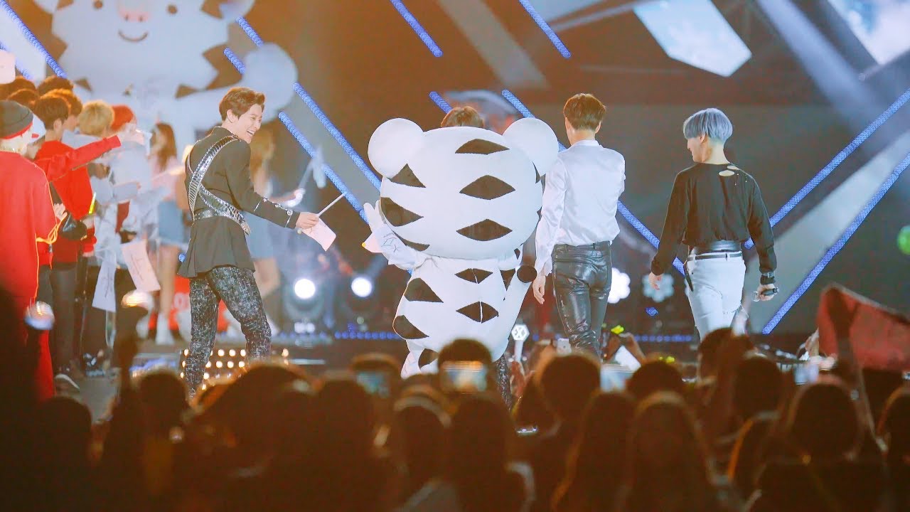 EXO(엑소)와 수호(평창마스코트),태민(샤이니 SHINee)@170603 [4k Fancam/직캠