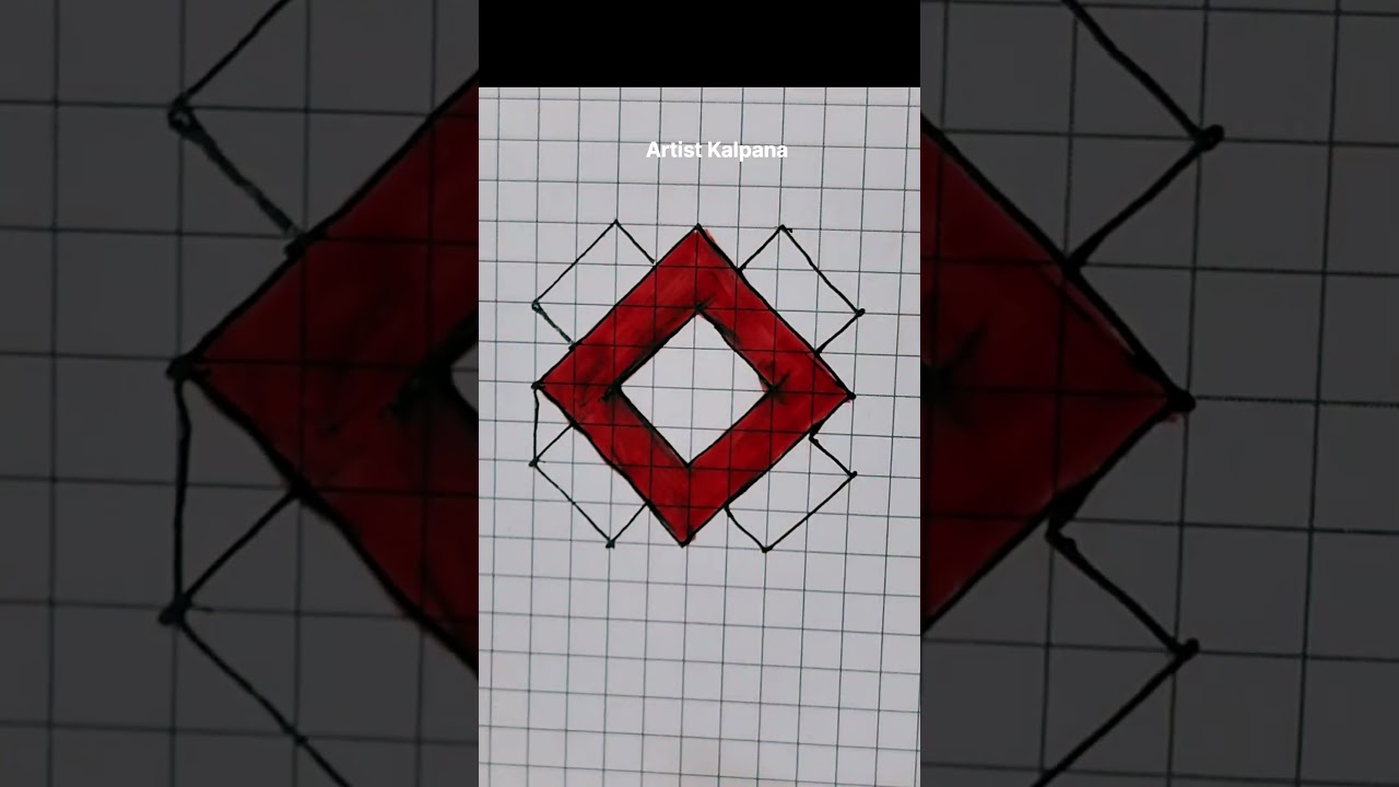 How to draw a 3D drawing ✏️ Easy 3D illusion tricks drawing ✍️ 