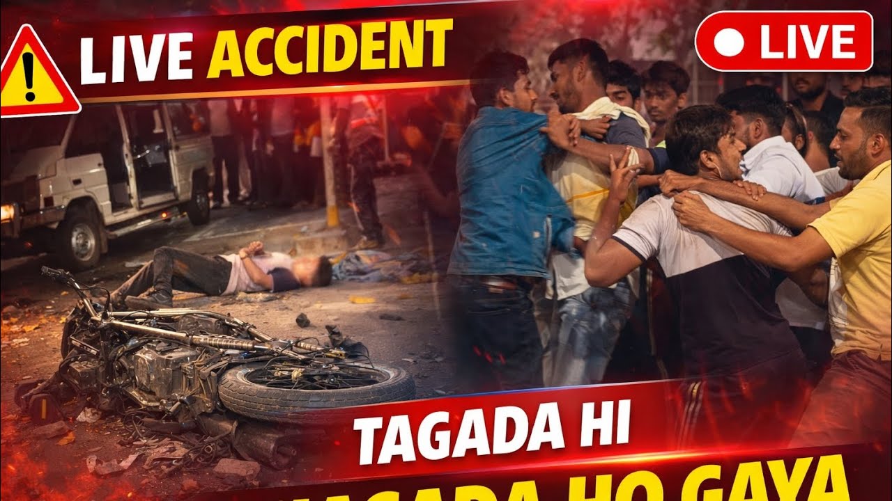 #Day=58 #😱 live accident 😰 #tagada Hi jhagada Ho Gaya 😱😮