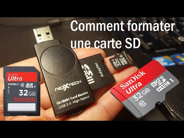Comment Formater, Insérer et Retirer une carte mémoire microSD sur