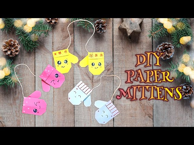 Paper Mitten Craft for Kids • In the Bag Kids' Crafts