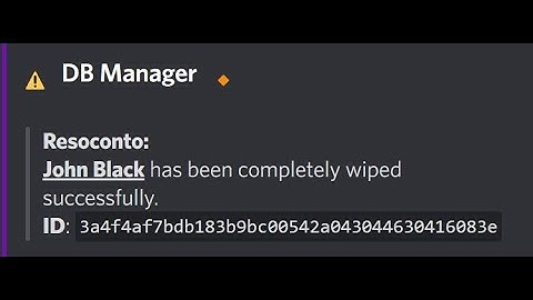 Fivem Discord Bot to Wipe users (Mysql | V1)