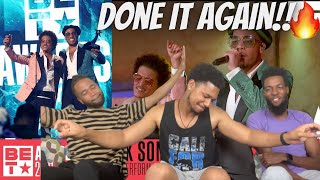 🔥BEST ONE YET!!! Silk Sonic  ‘Leave The Door Open’ Performance | BET Awards 2021 | REACTION