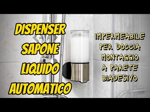 l'unico dispenser sapone automatico impermeabile a muro per doccia 