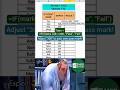 Excel IF Formula | Check Pass or Fail in Seconds | MSD Excel#exceltips #exceltricks #excelformulas
