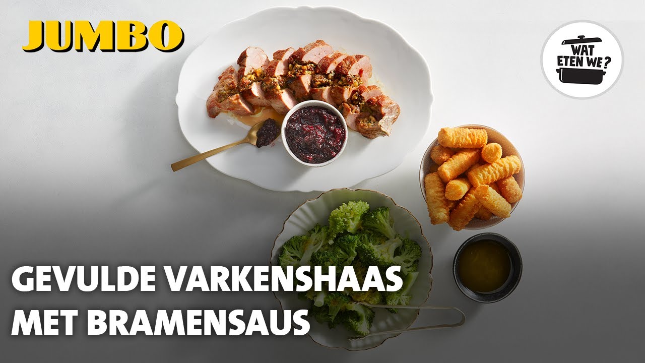 Wat eten we? Gevulde varkenshaas met bramensaus