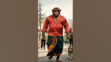 monkey vlog 😎......   #shorts #veo3 #ai #monkeyvlogger