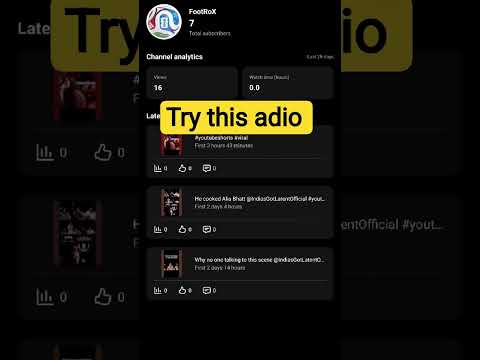 try this adio 🎧
