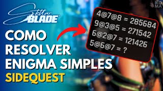 Stellar Blade - Solução Enigma Simples Sidequest