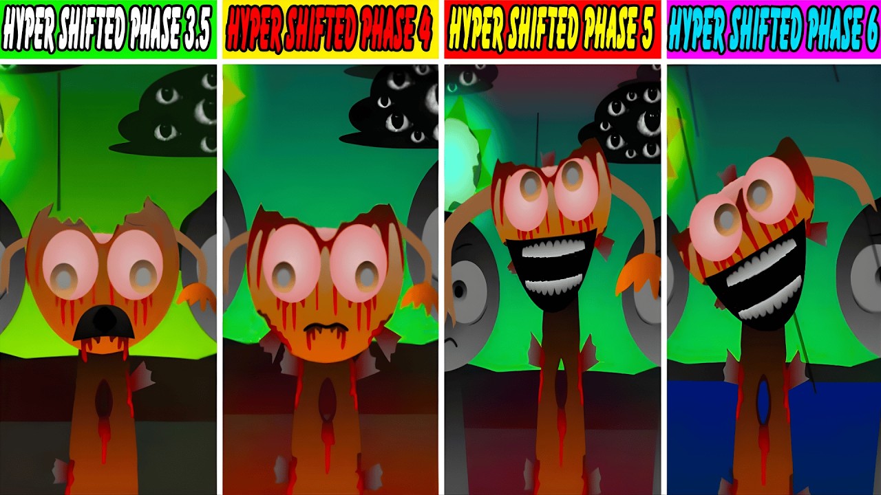 Incredibox Sprunki: Hyper Shifted Phase 3.5 Vs Hyper Shifted Phase 4 Vs Hyper Shifted Phase 5 and 6