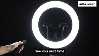 EOTOLIGHT 18 inch led ring light  installation video for model 18N(The latest version) screenshot 4