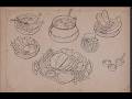 (Day 19) - Environment concept art (Medieval food props). Draw and paint
