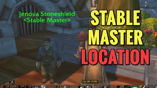 Stormwind Stable Master Location (WoW Classic)