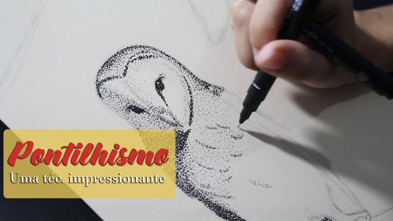 O que é pontilhismo? - E Speed drawing