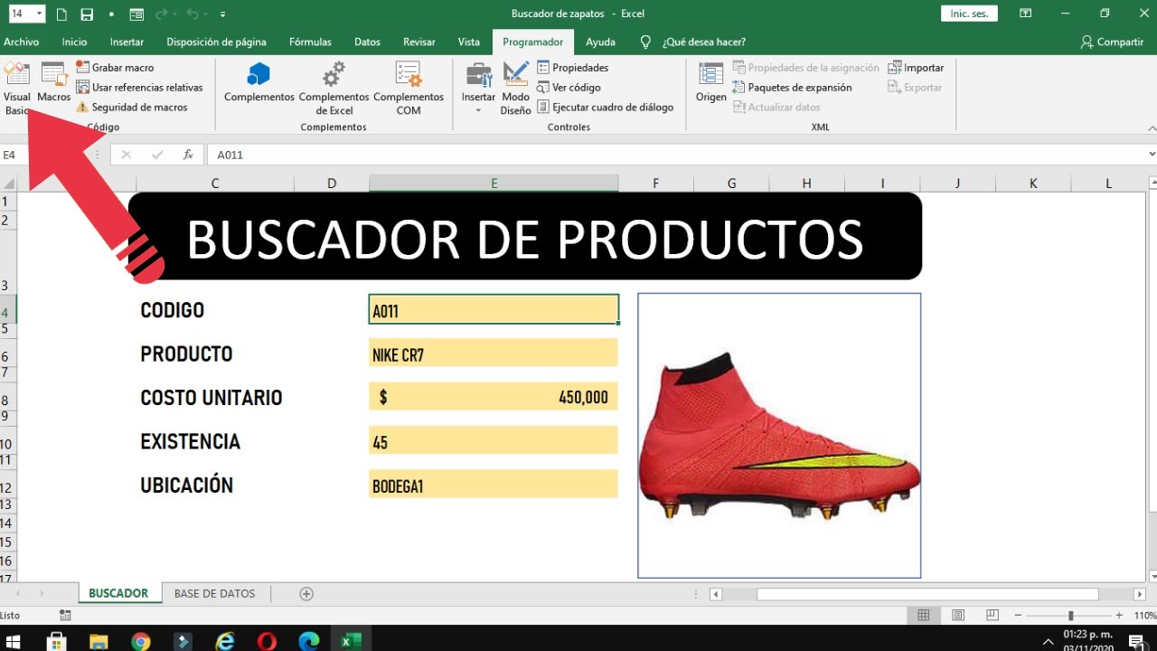 Como hacer un inventario en excel