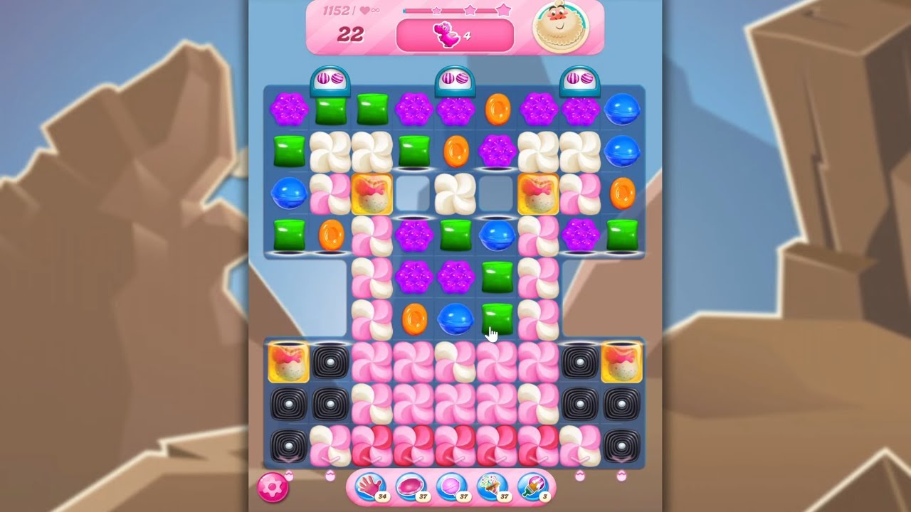 Candy Crush Saga LEVEL 1152 NO BOOSTERS (new version)🐟☑️ - YouTube