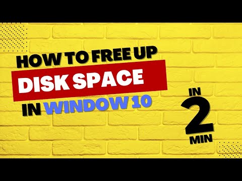 How to Free Up Disk Space in Windows in 2 Min | Disk Cleanup | Clean C ...