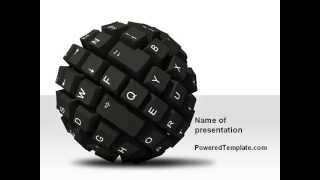 Keyboard Ball PowerPoint Template by PoweredTemplate.com