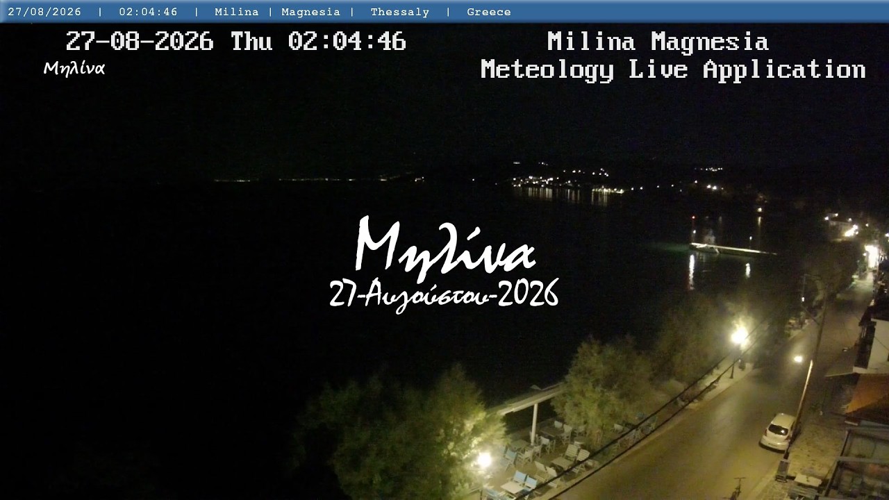 🌊 27-Αυγούστου-2026, Μηλίνα Πηλίου Live, Timelapses.gr 🇬🇷