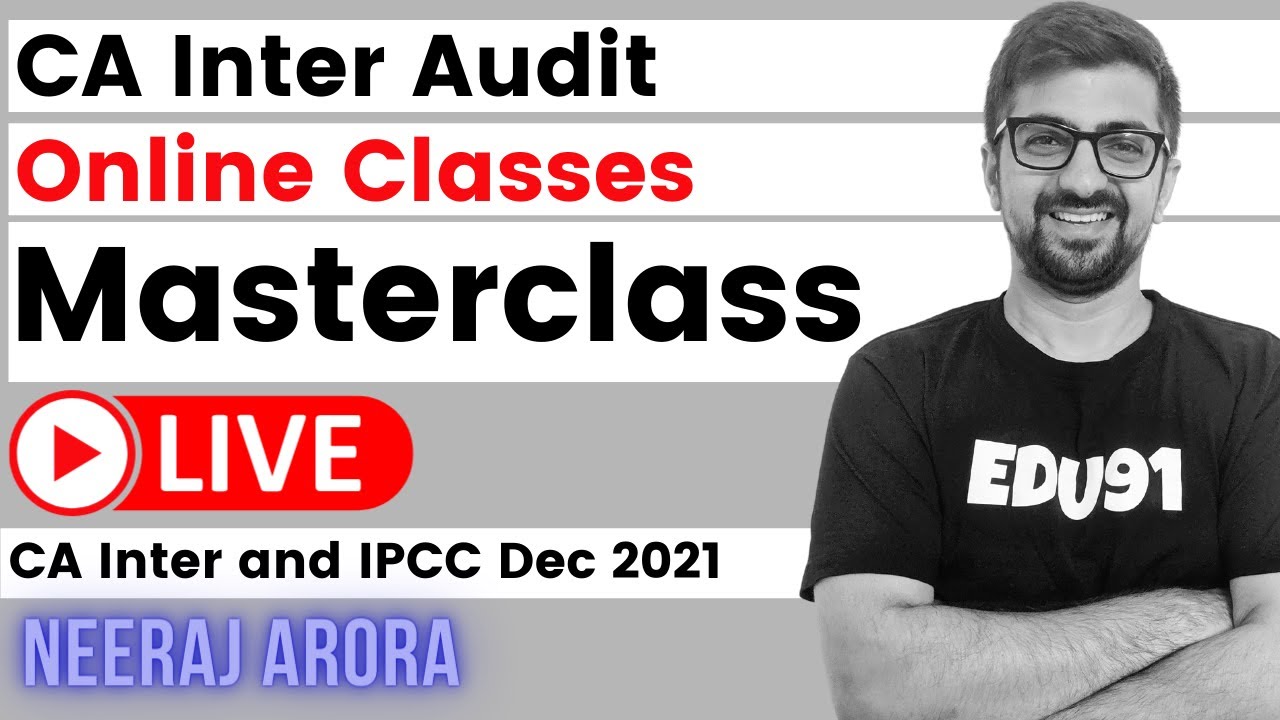 Chapter 8 Part 2 | CA Inter AUDIT Online Classes | CA Inter Audit Live ...
