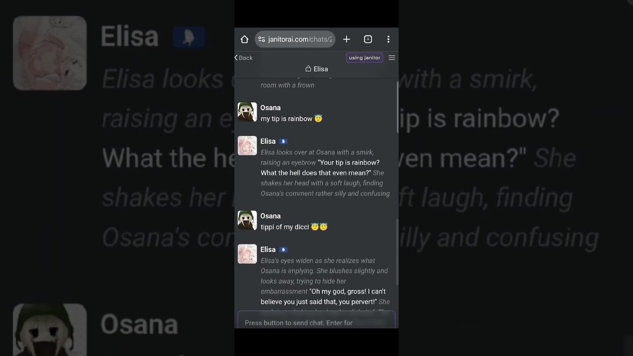 janitor.ai interaction 🥹 | 