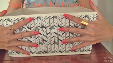 ASMR * Tapping & Scratching * Theme: Target Haul * Fast Tapping * No Talking * ASMRVilla